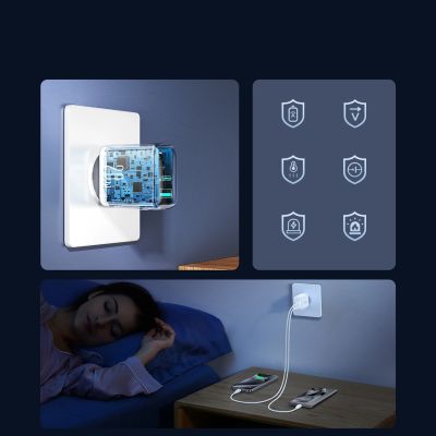 12. Joyroom JR-TCF21 Netzwerkladegerät USB-C / USB-A 20W PD / QC 3.0 - Weiß