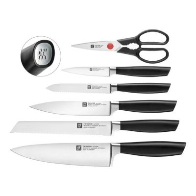 3. ZWILLING All*Star 33780-500-0, 5-teiliges Messerset im selbstschärfenden Messerblock – silber