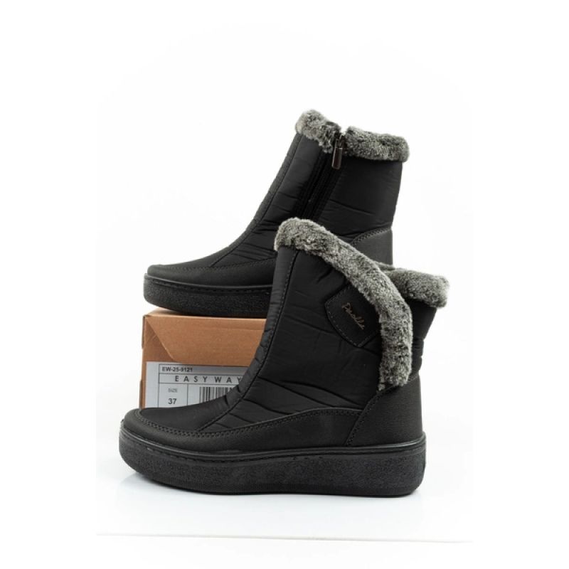 10. Easy Way Winterstiefel Schneestiefel Damen Stiefeletten isoliert modisch Reißverschluss