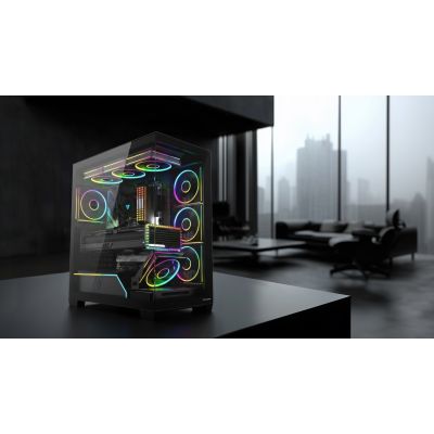 4. MODECOM VOLCANO STELLAR PLUS ARGB MIDI 5F SCHWARZES GEHÄUSE