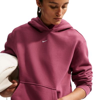 4. Nike Studio Fleece Damen-Sweatshirt, mittelschwer, Pink IM8100 654