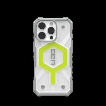 UAG Pathfinder Clear Magsafe Hülle für iPhone 16 Pro, kompatibel mit MagSafe – Grün