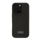 Audi Silikonhülle iPhone 16 Pro 6,3" schwarz/schwarz Hardcase AU-LSRIP16P-Q3/D1-BK