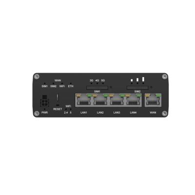 5. Teltonika RUTC50 Gigabit Ethernet Dualband (2,4 GHz/5 GHz) 5G WLAN-Router Schwarz