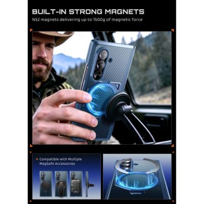 6. Supcase UB Aero MagSafe 2er-Set Schutzhülle für Samsung Galaxy Z Fold 8 Ultra – Marineblau