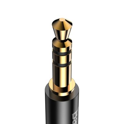 4. Baseus Stereo-Audiokabel AUX 3,5 mm Miniklinke - USB Typ C für Tablet-Telefon 120 cm schwarz (CAM01-01)