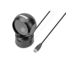 DIGITUS DA-81005 Kabelgebundener stationärer Barcodeleser USB-A 1,4 m, 1D- und 2D-fähig, QR-Code-kompatibel