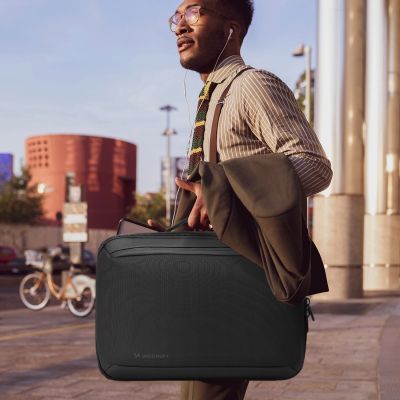 11. Wozinsky Premium 15,6'' Laptop-Rucksack/Tasche mit Riemen - Schwarz