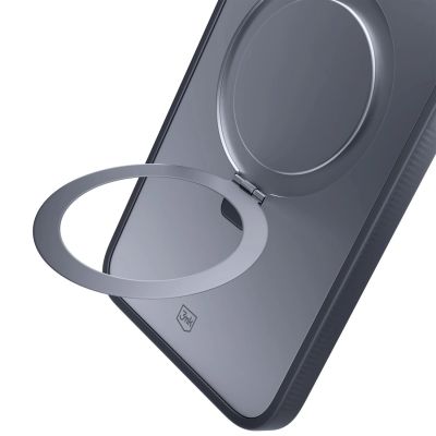 18. 3mk Smoke Case Mag&Stand für Apple iPhone 16E - Schwarz