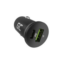 GREEN CELL KFZ-LADEGERÄT GC POWERRIDE NANO38 38W 6A 1X USB-C 1X USB-A