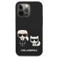 3. Karl Lagerfeld KLHCP13LSSKCK iPhone 13 Pro / 13 6.1" Hardcase schwarz/schwarz Silikon Karl & Choupette