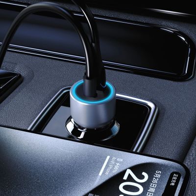 6. Dudao R4T 25W USB-A / USB-C Autoladegerät - Grau