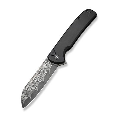 CIVIVI Chevalier II Aluminium-Messer mit schwarzem Damast