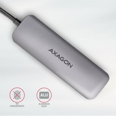 7. Axagon HMC-HCR3A 3x USB-A + HDMI + SD/microSD USB-C 3.2 Gen 1 Hub, 20 cm, kabelgebunden, USB 3.2 Gen 1 (3.1 Gen 1), Typ-C, Grau