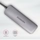 7. Axagon HMC-HCR3A 3x USB-A + HDMI + SD/microSD USB-C 3.2 Gen 1 Hub, 20 cm, kabelgebunden, USB 3.2 Gen 1 (3.1 Gen 1), Typ-C, Grau