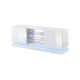 TV-Schrank QIU 160 MDF weiß glänzend/weiß glänzend