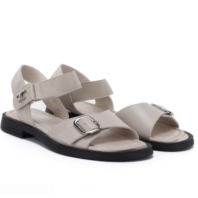 4. Vinceza 26-62303 beige Damen-Ledersandalen