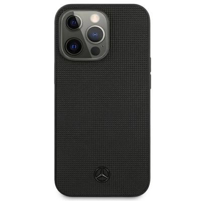 3. Mercedes Lederhülle mit Metall-Logo für iPhone 13 Pro / iPhone 13 – Schwarz