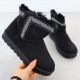 2. Schwarze Wildleder-Schneestiefel für Damen, Potocki 06303