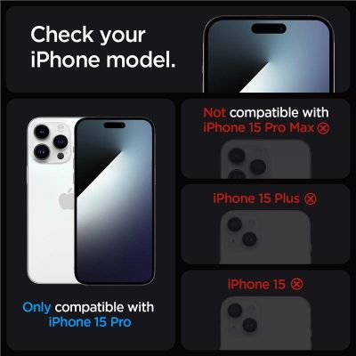 13. Spigen Glas.tR EZ Fit gehärtetes Glas für iPhone 15 Pro - 2 Stk.