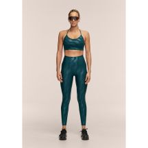 CASALL Damen-Leggings mit Hitzeprint und hohem Bund, Trainingsleggings, Grau