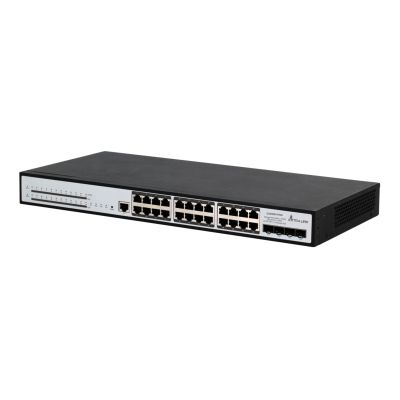 3. Extralink Switch PoE Chiron Pro 24x RJ45 1000Mb/s PoE, 4x SFP+, L3, verwaltet, 370W