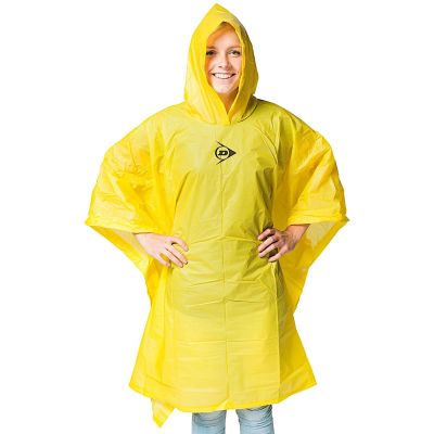 Fahrrad-Regenponcho für Erwachsene, 100 x 130 x 1 cm, PE, 135 g, Dunlop – Gelb