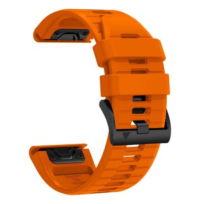 3. Tech-Protect Silicone Armband für Garmin Fenix 5 / 6 / 6 Pro / 7 / 8 / 8 Pro / E / 9 / 9 Pro (47 mm) – Orange