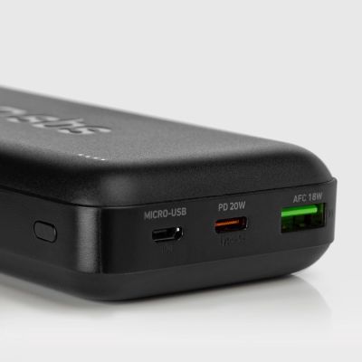 5. Powerbank SBS TTBB20000PD20K 20000 mAh 20W PD USB-C, USB-A, Micro-USB - Schwarz