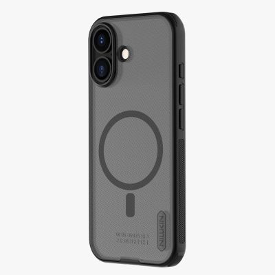 6. Nillkin Super Frosted Shield Pro Magnethülle kompatibel mit MagSafe für iPhone 17 - Translucent Black