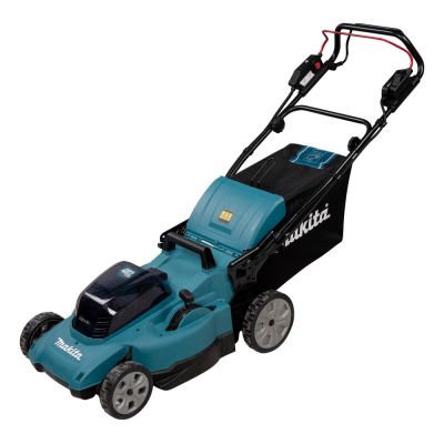 14. Makita DLM481Z Akku-Rasenmäher (Schiebemäher) in Schwarz, Blau und Metallic