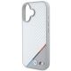 6. BMW M Carbon Tricolor Line MagSafe Hülle für iPhone 16 - Grau