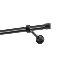 Einläufige Gardinenstange Ø 19 mm Schwarz 200 cm LUNA KOWALSKI