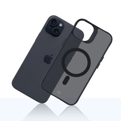 12. 3mk Smoke MagCase Hülle mit MagSafe für iPhone 15 Plus – durchscheinend