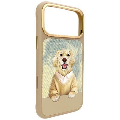 3. Nimmy Gentle Pets Series Hunde-MagSafe-Hülle für iPhone 17 Pro Max – braun