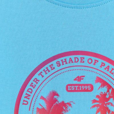 5. Damen-T-Shirt 4F F2718 blau 4FWSS26TTSHF2718 33S
