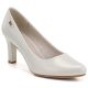6. Damen-Lederschuhe mit Lochmuster, grau, Sergio Leone SP006