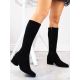 10. Sergio Leone W SK426 schwarze Wildlederstiefel mit hohem Absatz