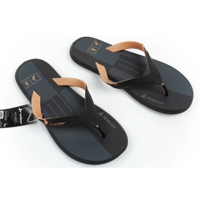 2. Rider Schuhe Herren Sport-Flip-Flops R1 Prime bequeme Hausschuhe schwarz