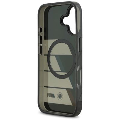 7. BMW M IML Metallknöpfe, dreifarbige Linien, MagSafe-Hülle für iPhone 17 - Schwarz