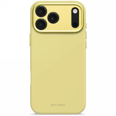 Decoded Antimikrobielle Silikon-Backcover MagSafe für iPhone 17 Pro Max – Gelb