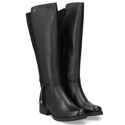 9. Damen-Lederstiefel im Offiziersstil, gefüttert, schwarz Rieker Z9564-00
