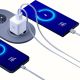 3. 3mk Hyper GaN Ladegerät 20W QC4+ PD PPS USB-C USB-A Wandladegerät - Weiß