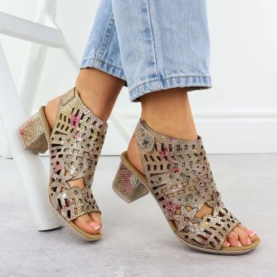 14. Geschlossene Damen-Sandalen mit Lochmuster Rieker 64780-90