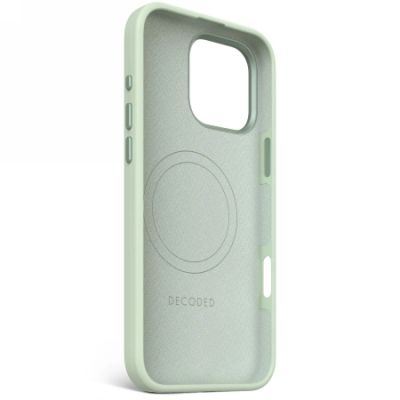 3. Decoded Antimicrobial Silicone Stacks Backcover Case mit MagSafe für iPhone 16 Pro Max – Grün