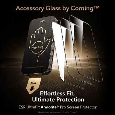 2. ESR UltraFit Armorite Pro Panzerglas für iPhone 17 Pro Max - Klar