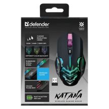 DEFENDER GAMING-MAUS KATANA GM-511 RF 3200DPI 7P SCHWARZ 52511
