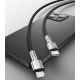 12. Baseus Cafule Series Metal Data USB-C / Lightning 20W PD-Kabel 1 m - Schwarz