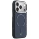 4. Mercedes Leder 3D MagSafe Hülle für iPhone 17 Pro Max - Marineblau