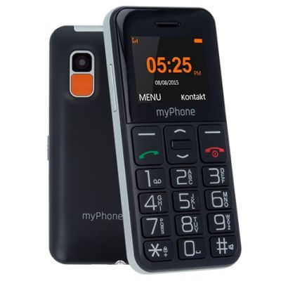 myPhone Halo Easy 4,32 cm (1,7") 70 g Schwarz, Grau Einsteiger-Smartphone
